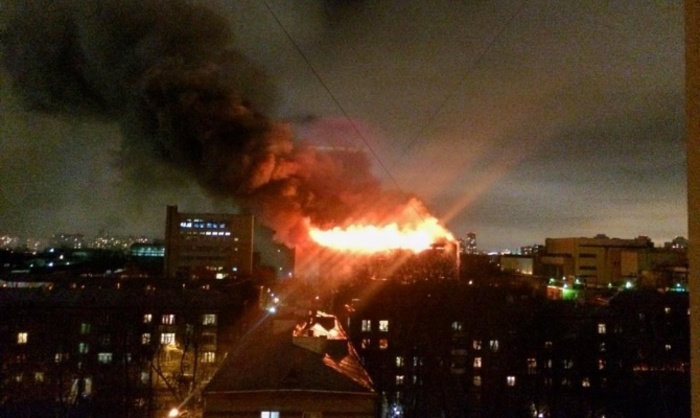 Пожар на Тушинском заводе стал самым крупным за 25 лет
