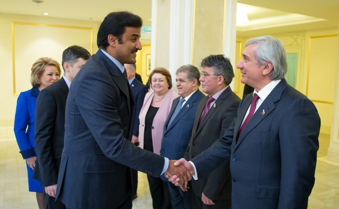 Эмир Катара провел встречи в Совете Федерации