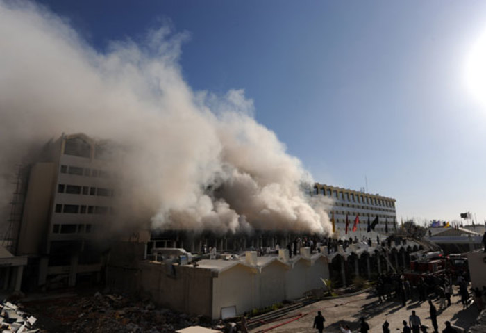 В отеле иракского Эрбиля вспыхнул пожар, есть жертвы