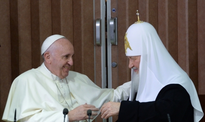 Патриарх Кирилл и папа римский Франциск не говорили о Боге