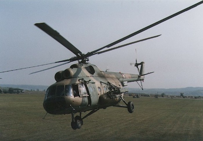 Российские вертолетчики провели учения в горах Таджикистана