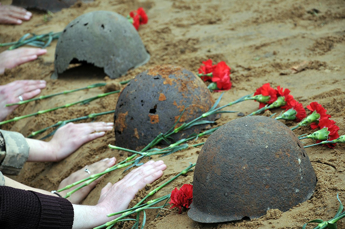 Латвийские поисковики нашли останки солдат, павших в Первой мировой войне