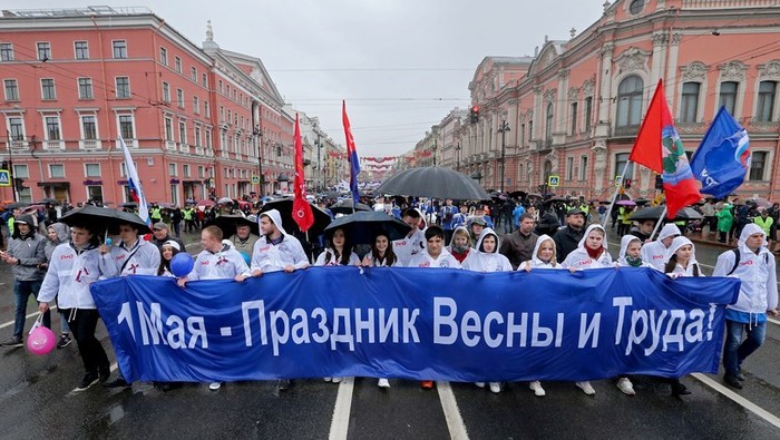 1 мая по Невскому проспекту пройдет масштабная демонстрация