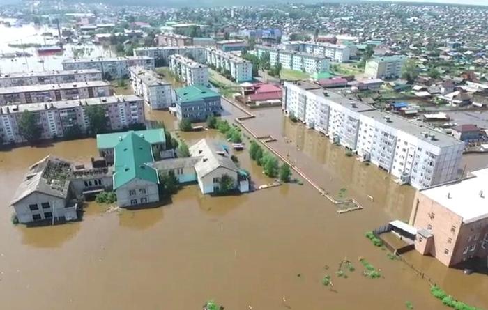 Новая волна паводка началась в Иркутской области