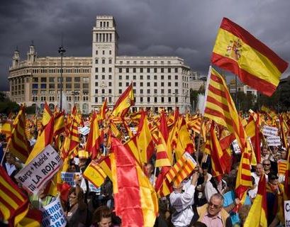 Барселона протестует против независимости Каталонии