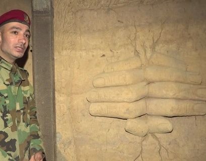 Тоннель боевиков превратился в галерею фресок стараниями сирийского солдата
