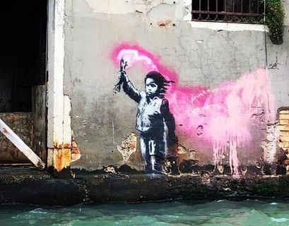  Граффити Бэнкси или его последователя появилось в Венеции