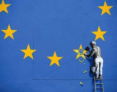 Граффити Бэнкси, посвященное Brexit, уничтожили в Великобритании