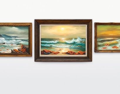 Бэнкси пожертвовал для аукциона Sotheby's триптих "Вид на Средиземное море, 2017"