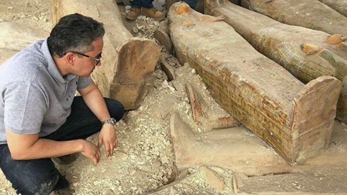 На юге Египта обнаружили саркофаги, сделанные 3,5 тыс лет назад