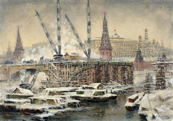 Большой каменный мост на выставке в Музее Москвы