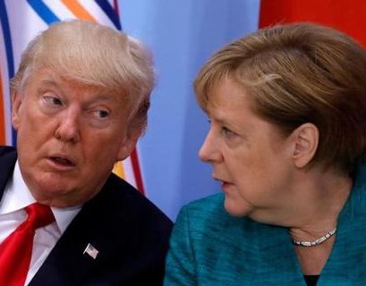 Трамп обсудил с Меркель Сирию и КНДР