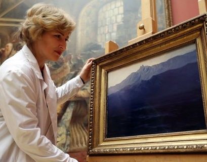 Русский музей выставил поврежденную в Москве картину Куинджи