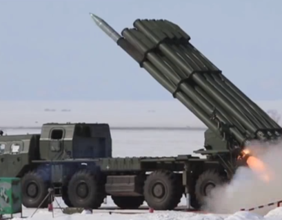 Российские военные впервые совершили пуски из РСЗО "Торнадо-С"